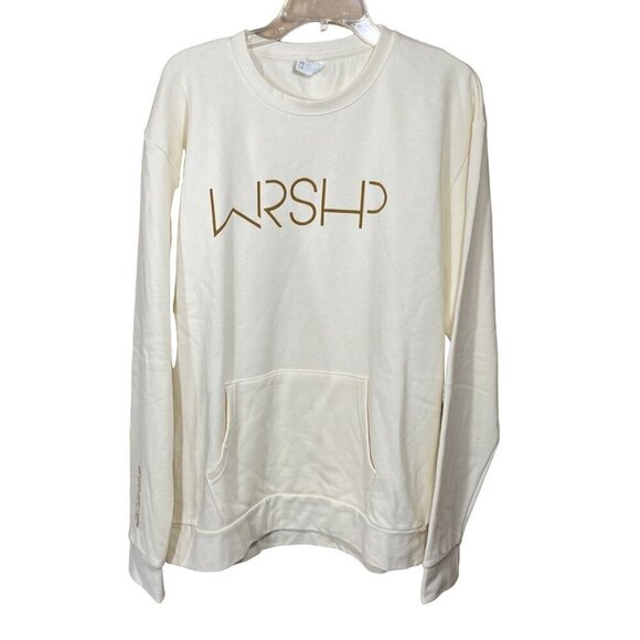 Art of Homage Sweatshirt "WRSHP" Christian Wear Cream Size XL Extra Large - Picture 1 of 7